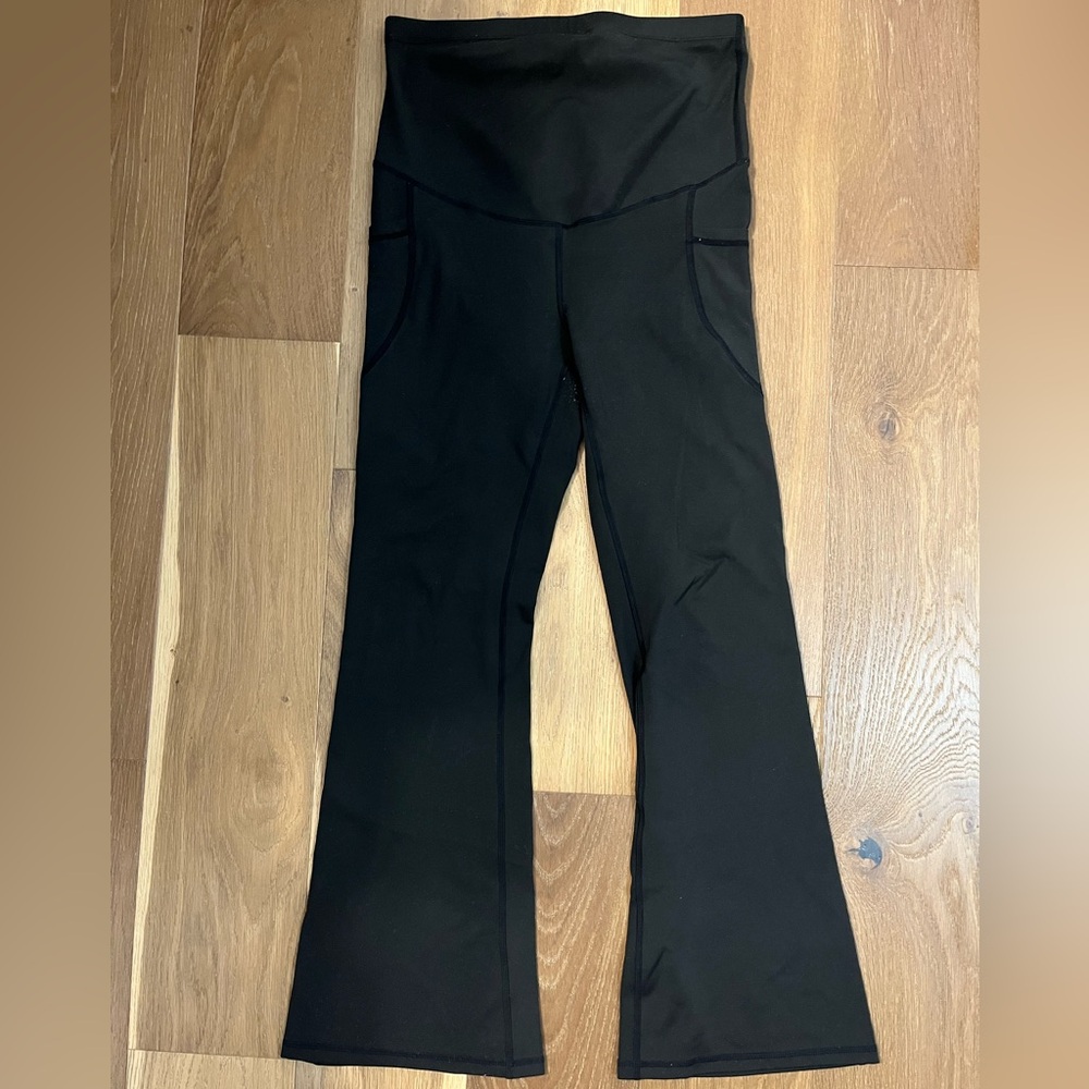 Flare maternity yoga pants
